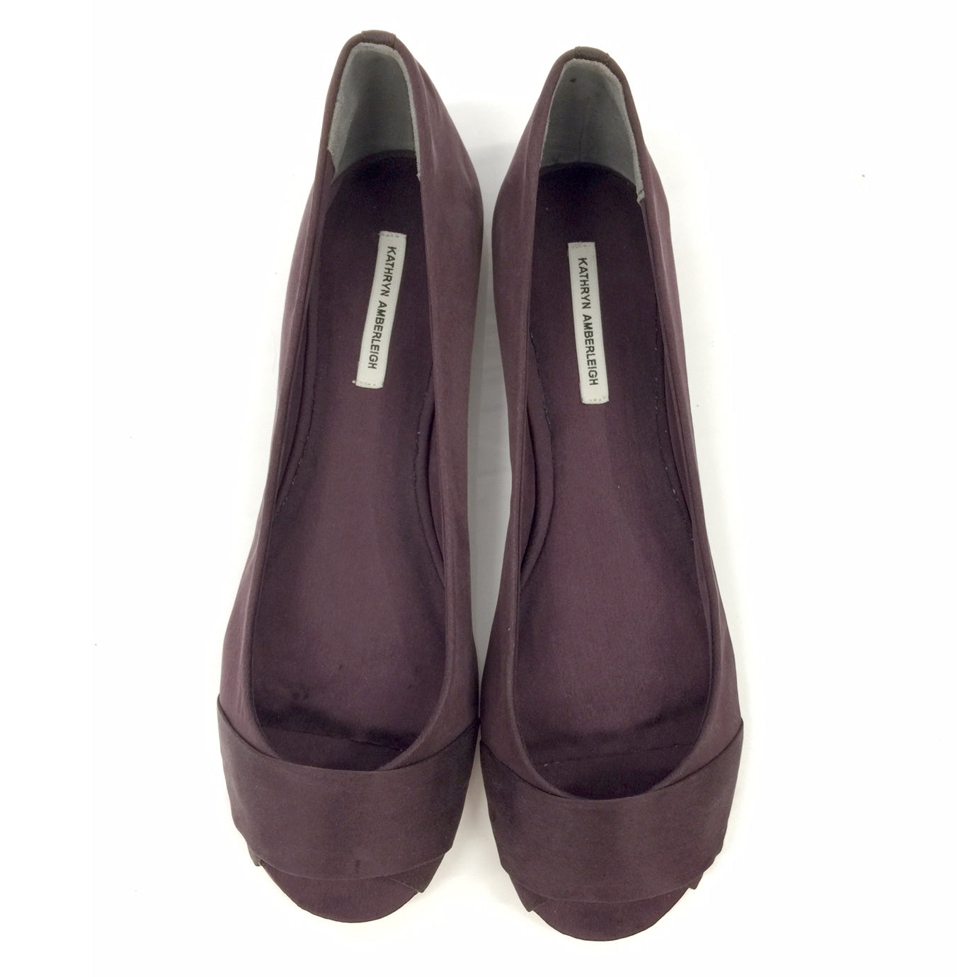 3064 silk flats; purple