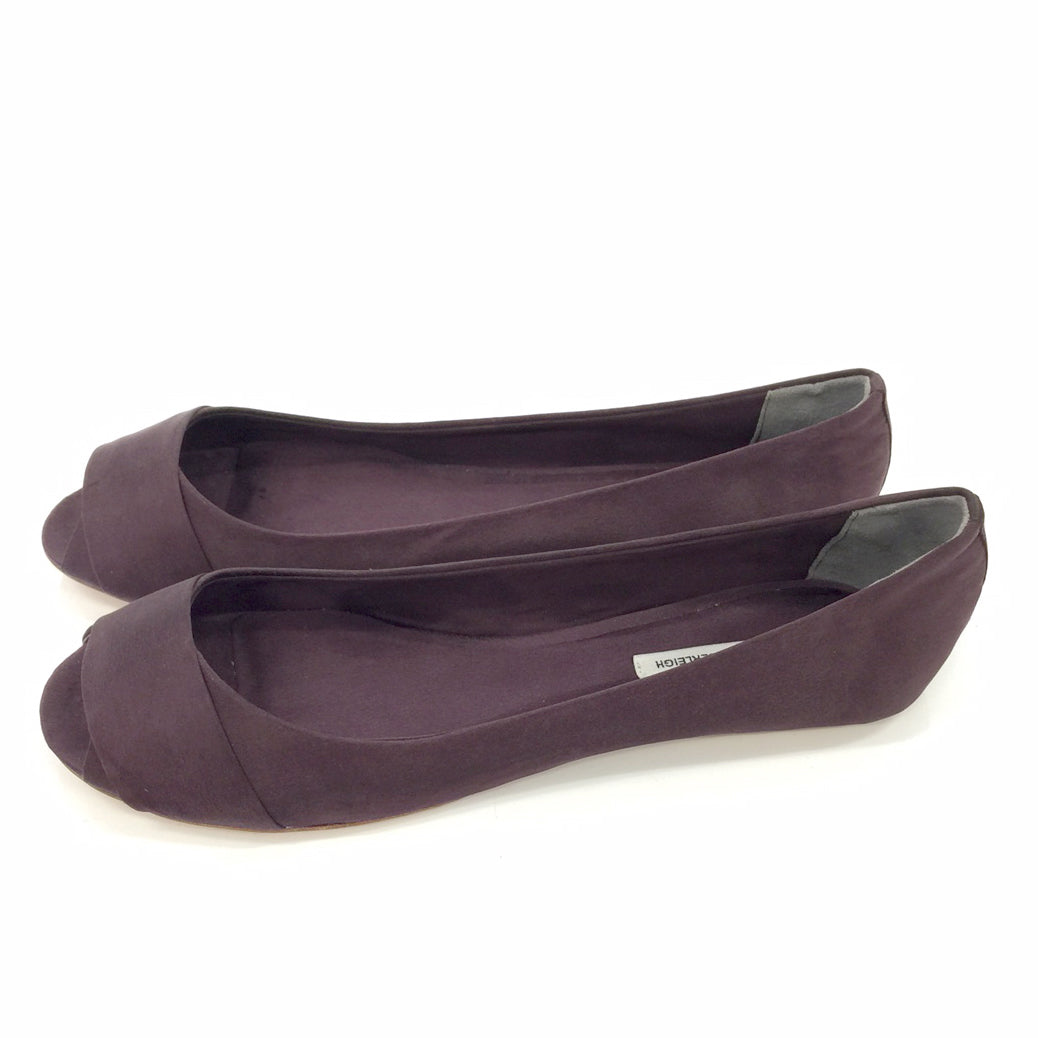 3064 silk flats; purple