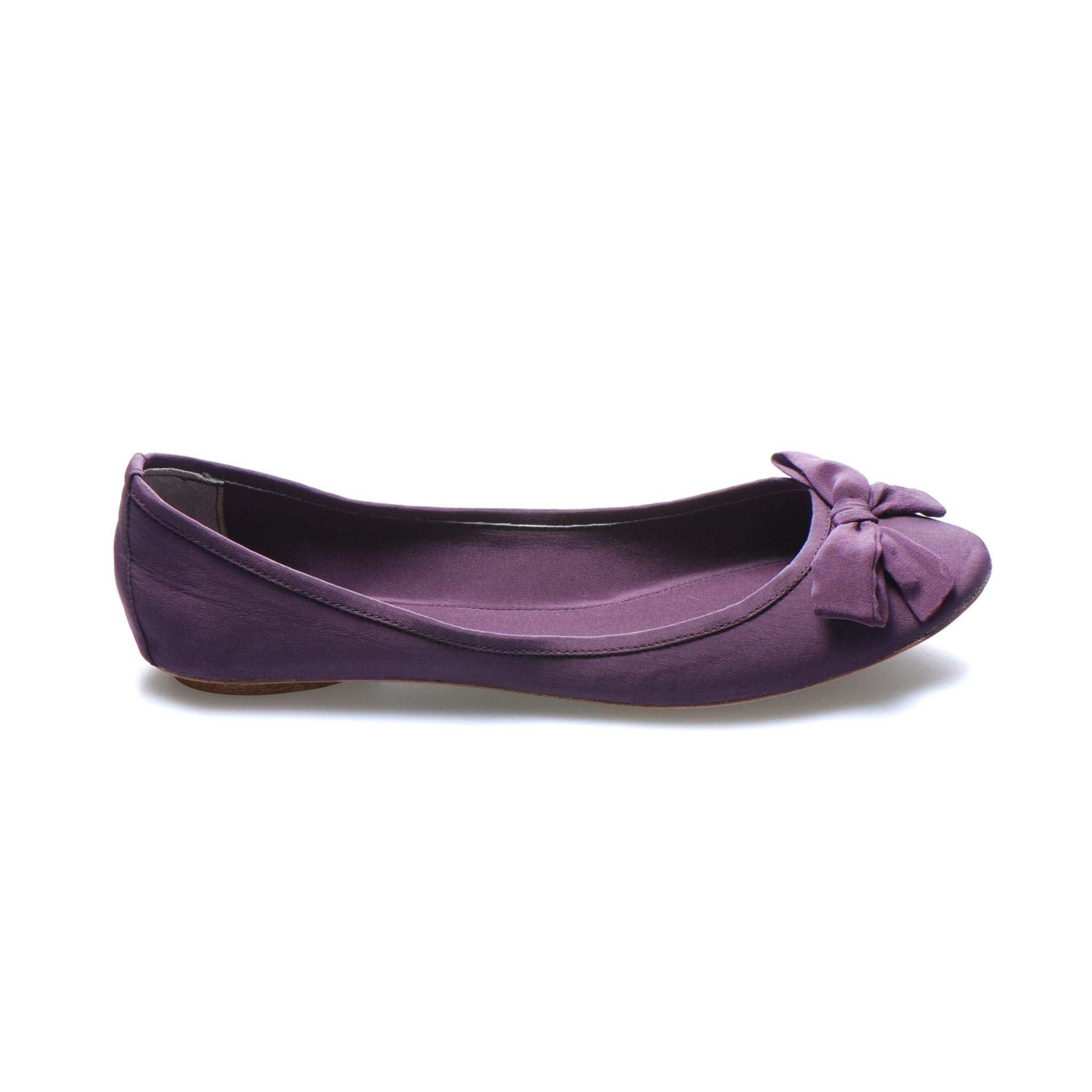 3067 silk flats; purple