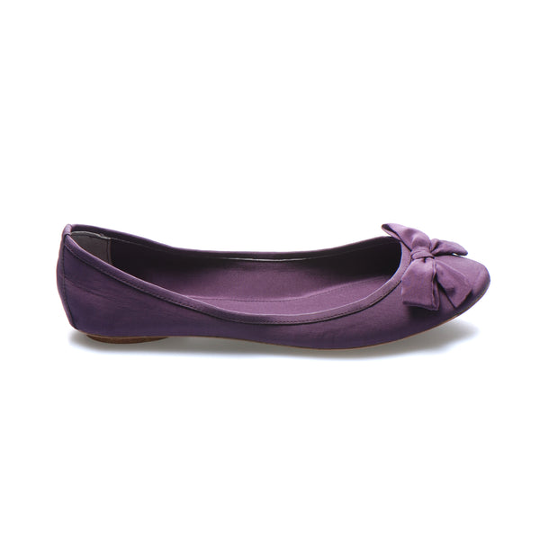 3067 silk flats; purple