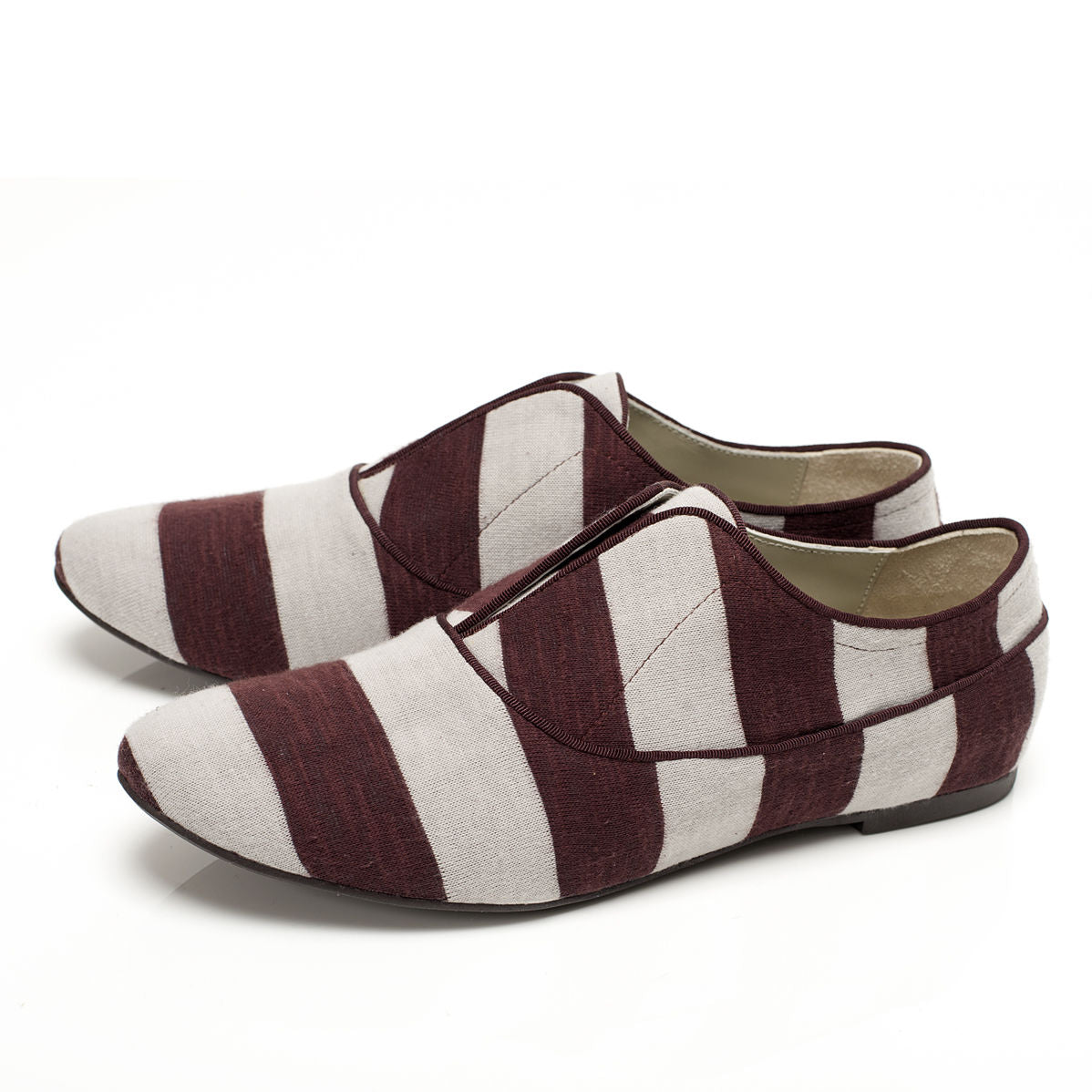 K436 cotton sneakers; plum and grey