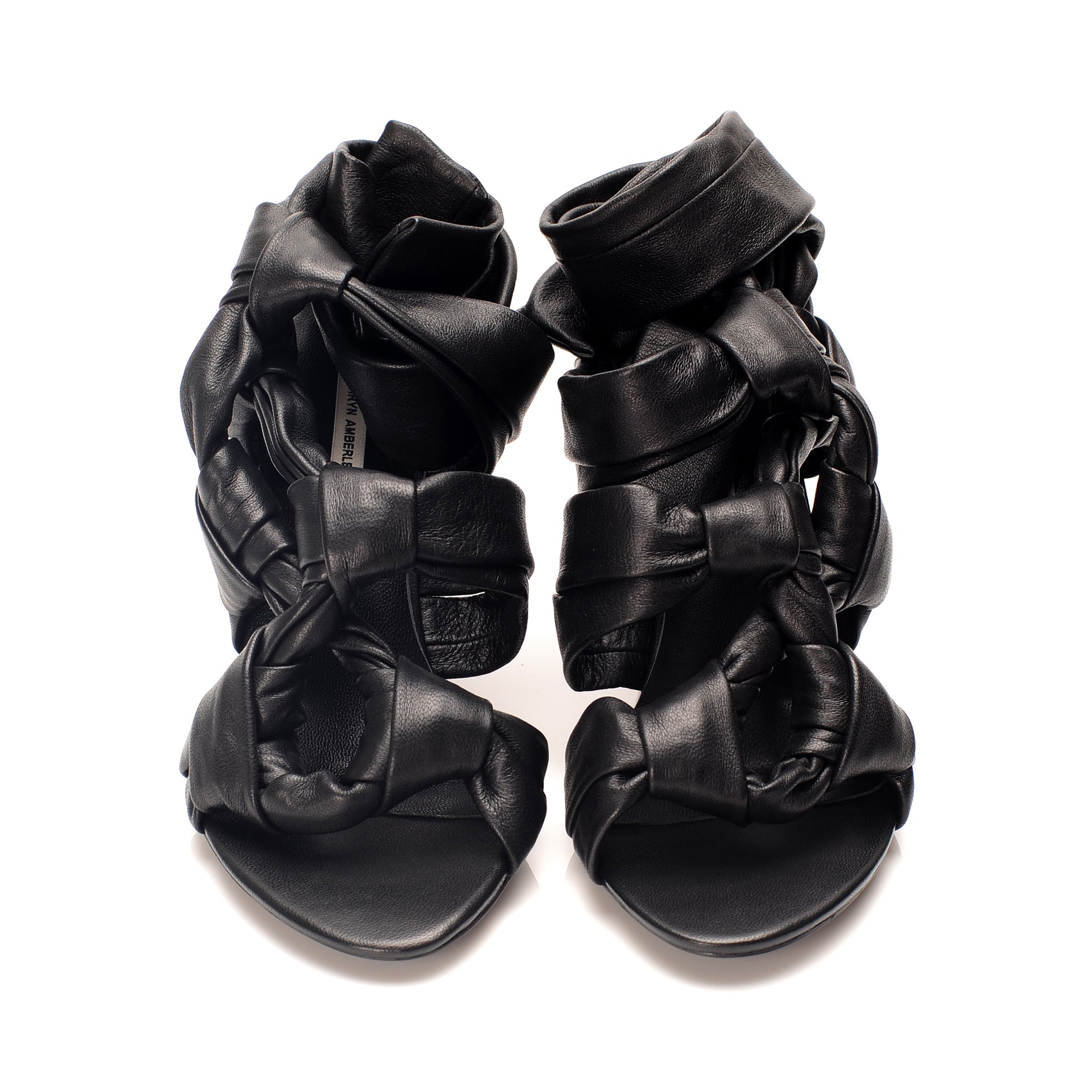 K737 leather heels; black