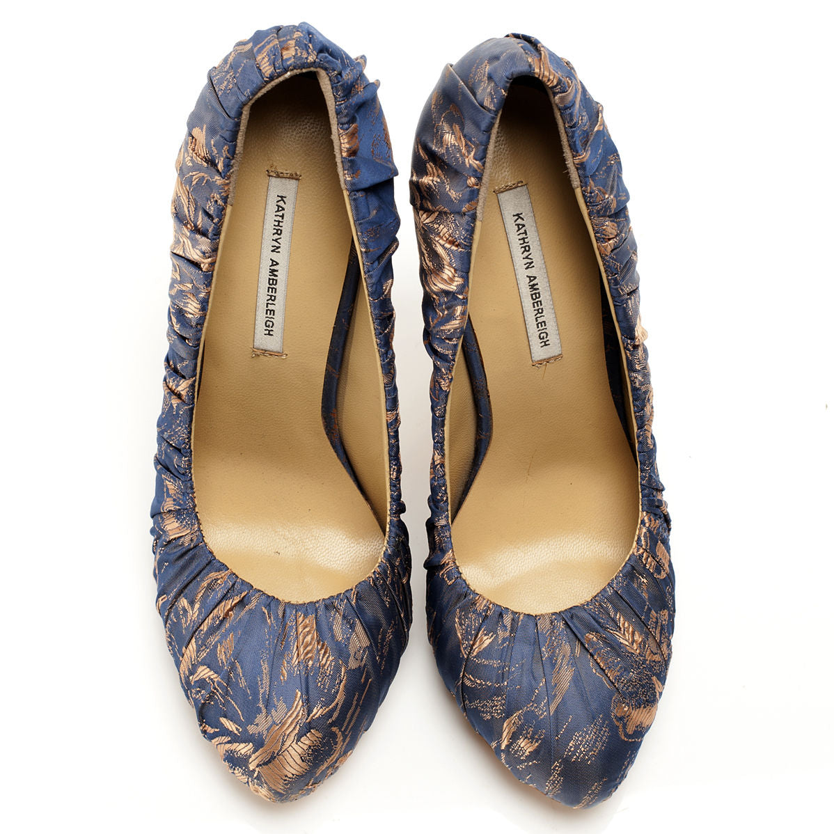 3089 jacquard heels; violet