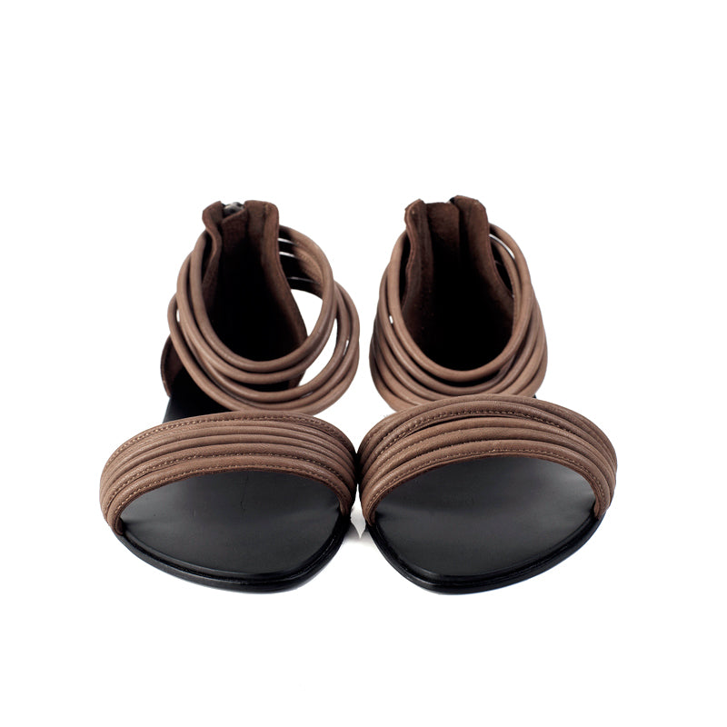 7500 leather sandals; mocha
