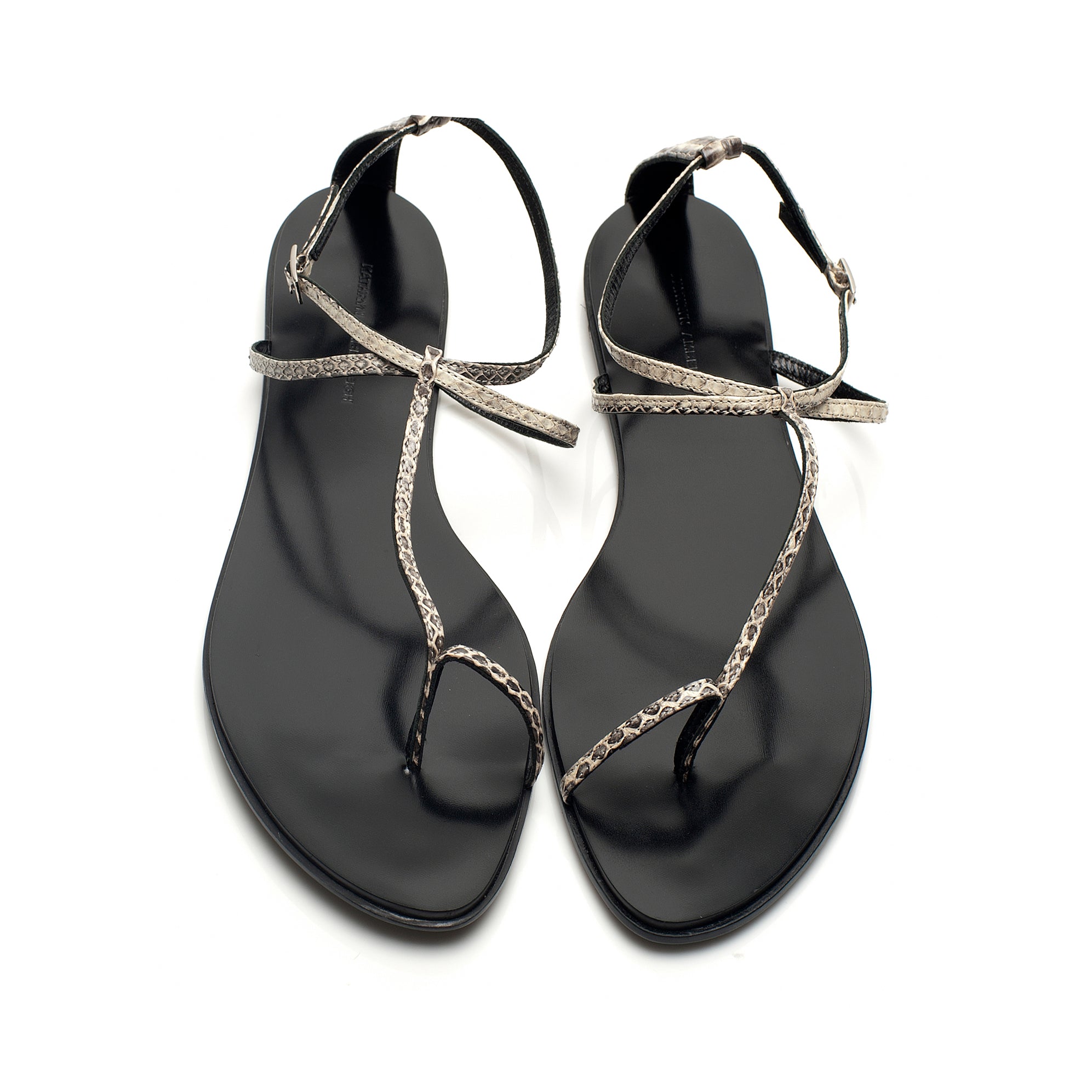 3019 snakeskin sandals; white python