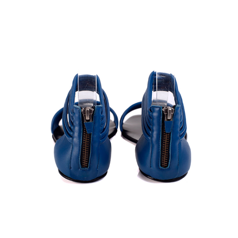 7500 leather sandals; blue