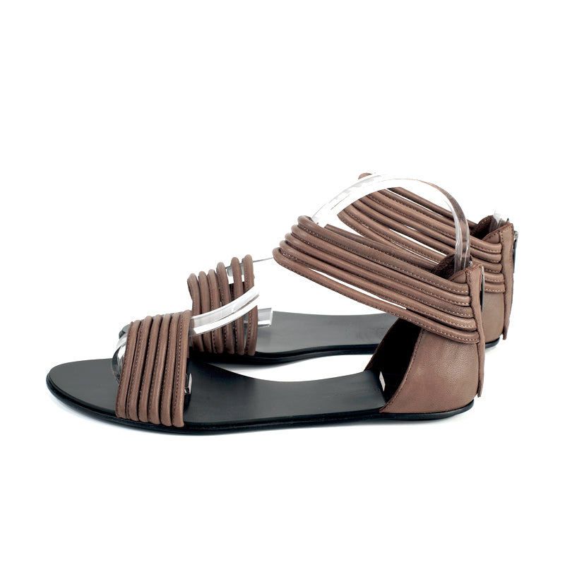 7500 leather sandals; mocha