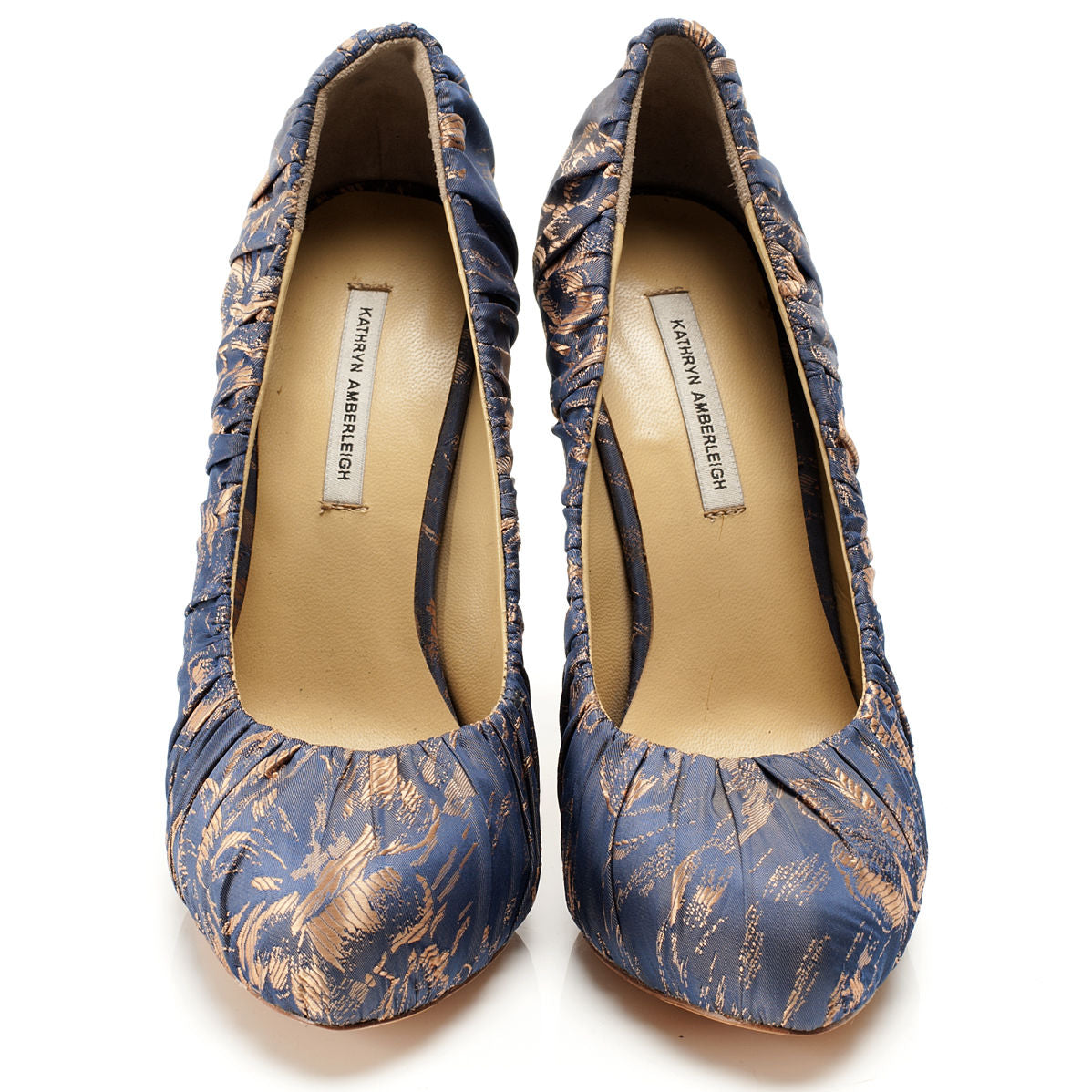 3089 jacquard heels; violet