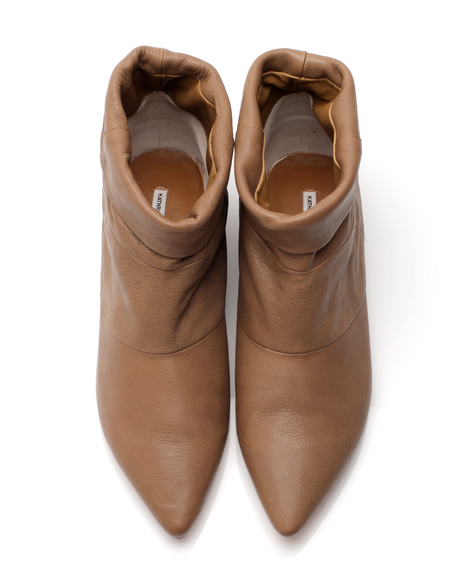 5036 leather boots; khaki