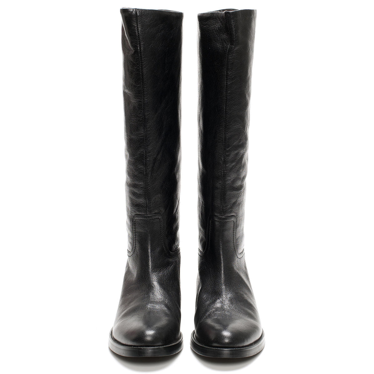 5069 leather boots; black