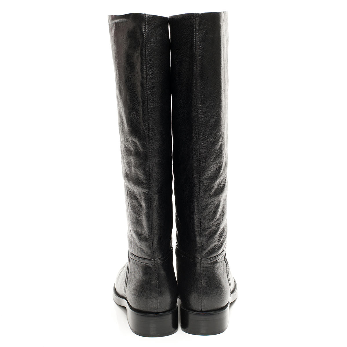 5069 leather boots; black