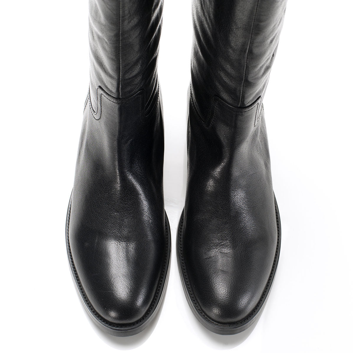5069 leather boots; black