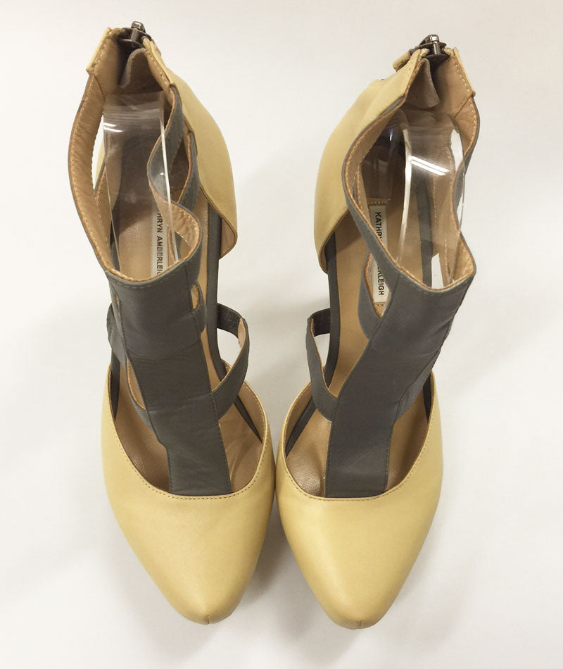 7321 leather heels; shortbread