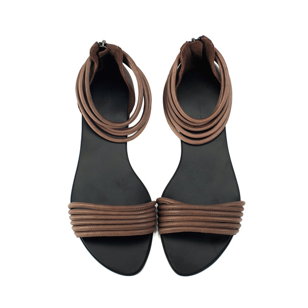 7500 leather sandals; mocha