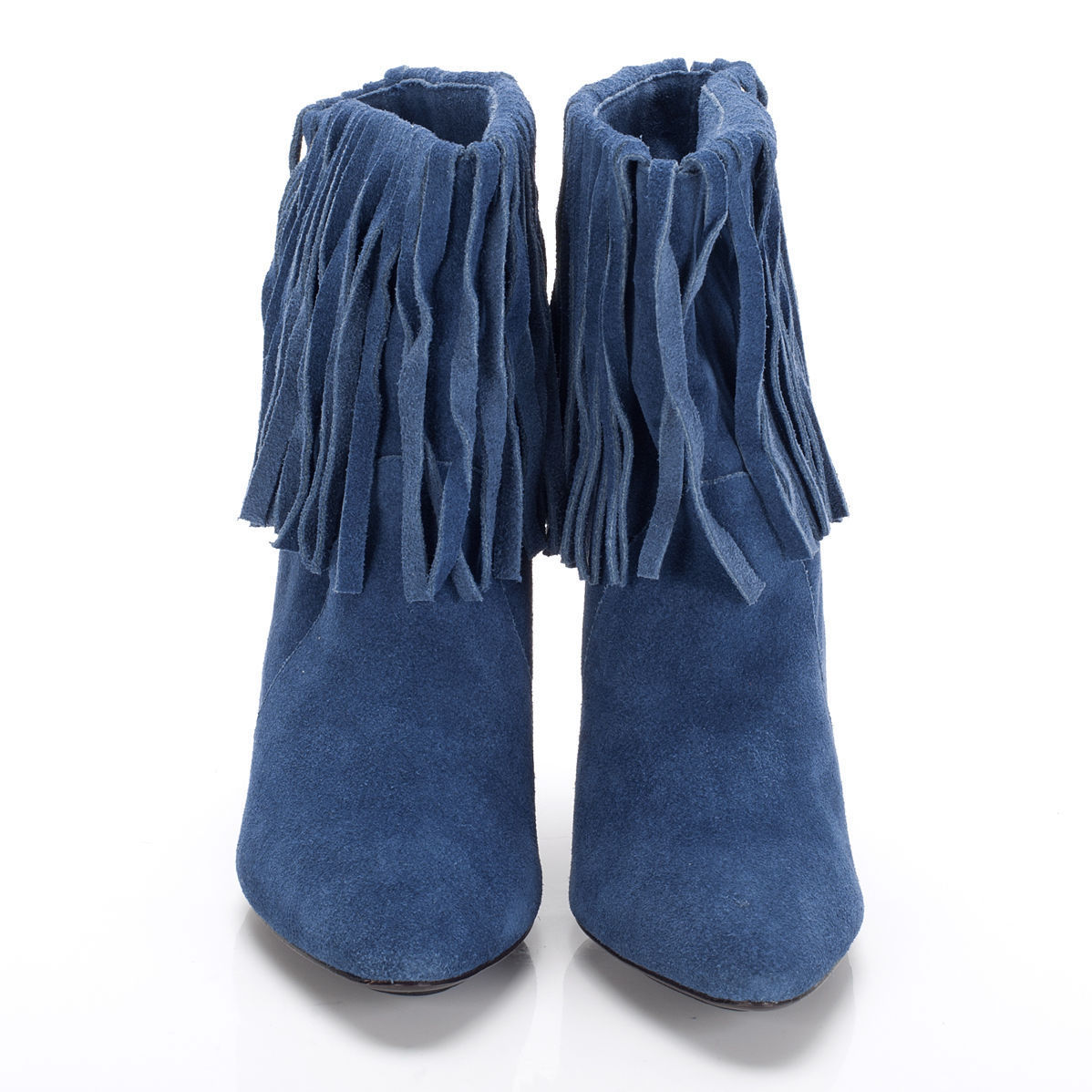 K309 suede boots; blue