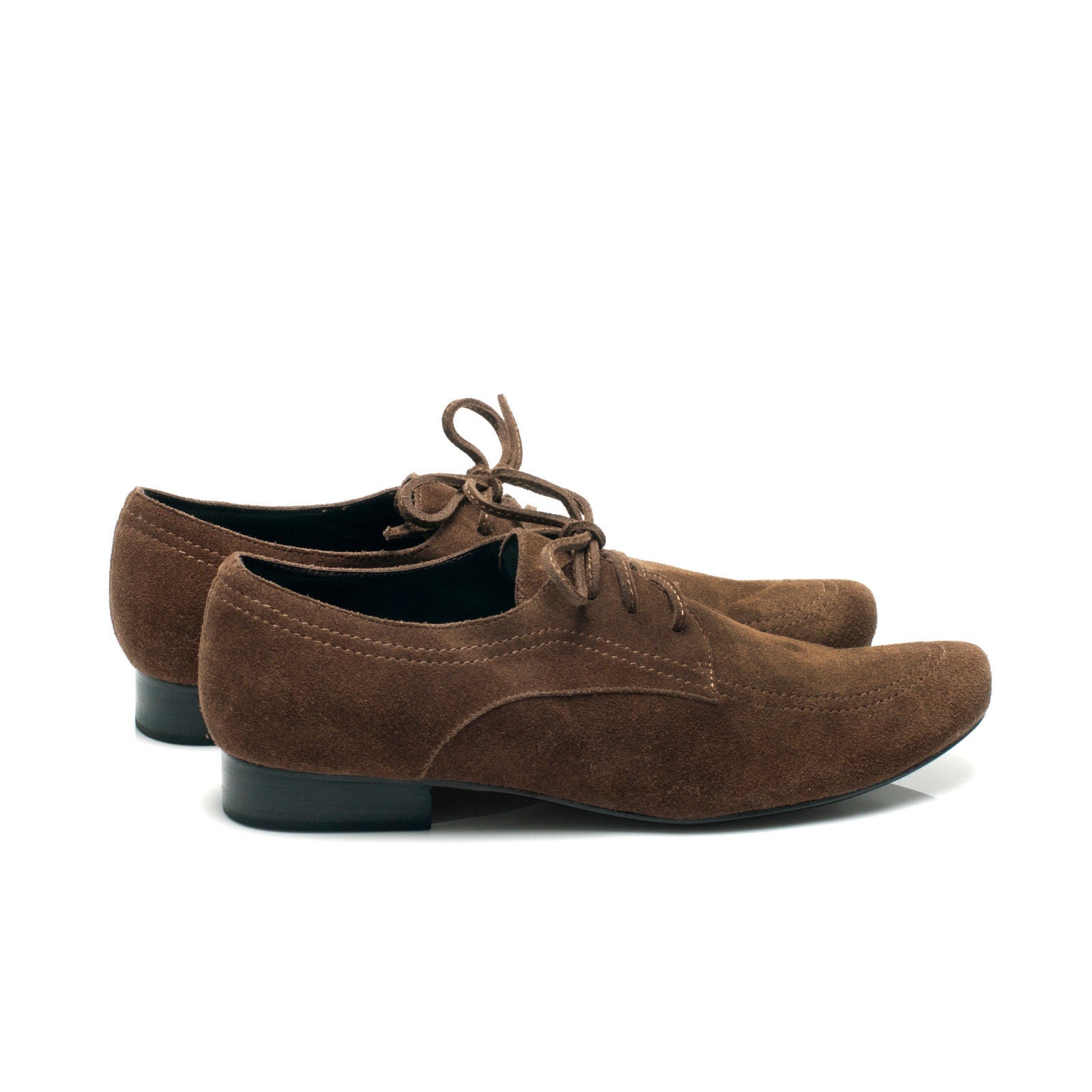 K559 suede loafers; cacao