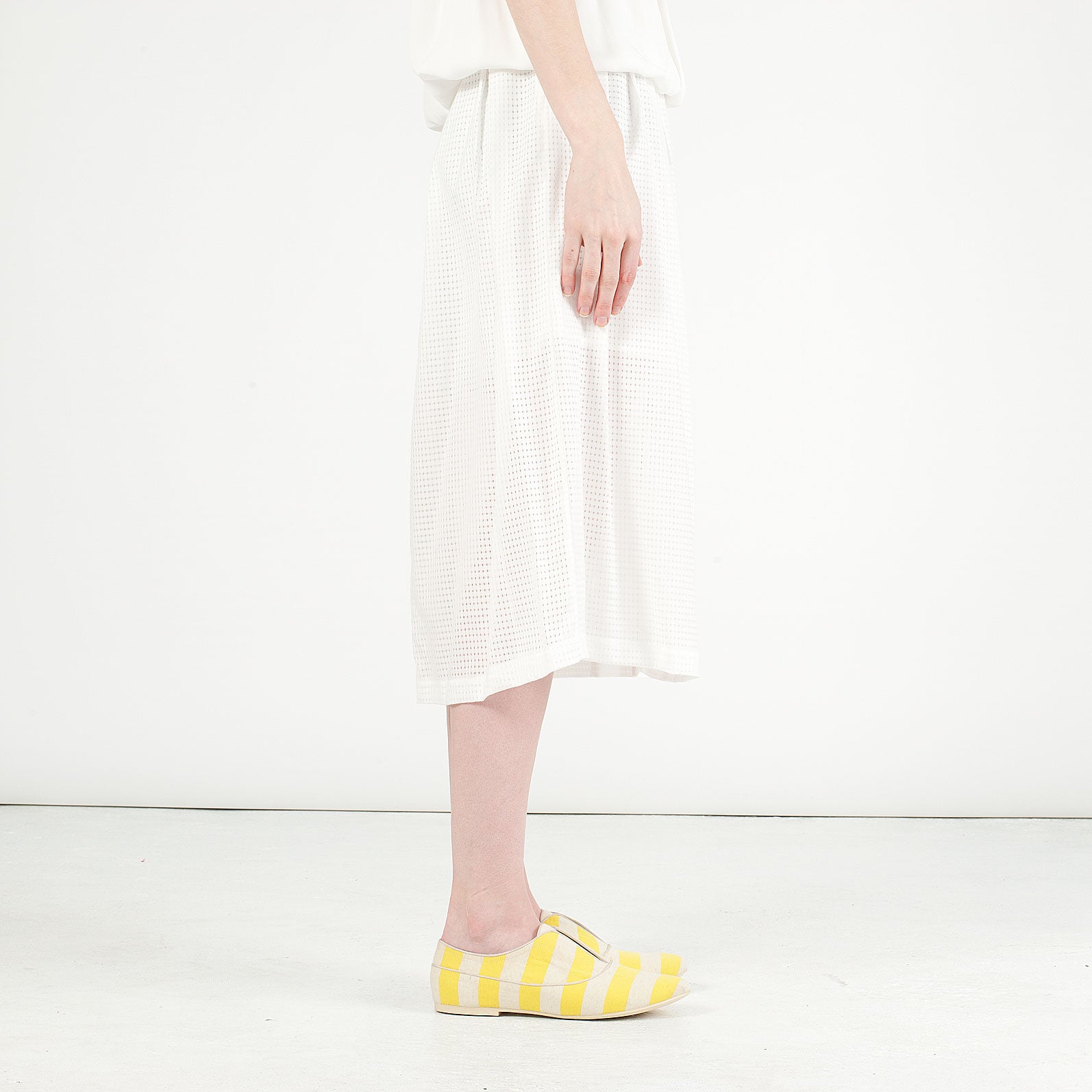 K436 cotton sneakers; lemon and oat