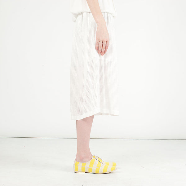 K436 cotton sneakers; lemon and oat