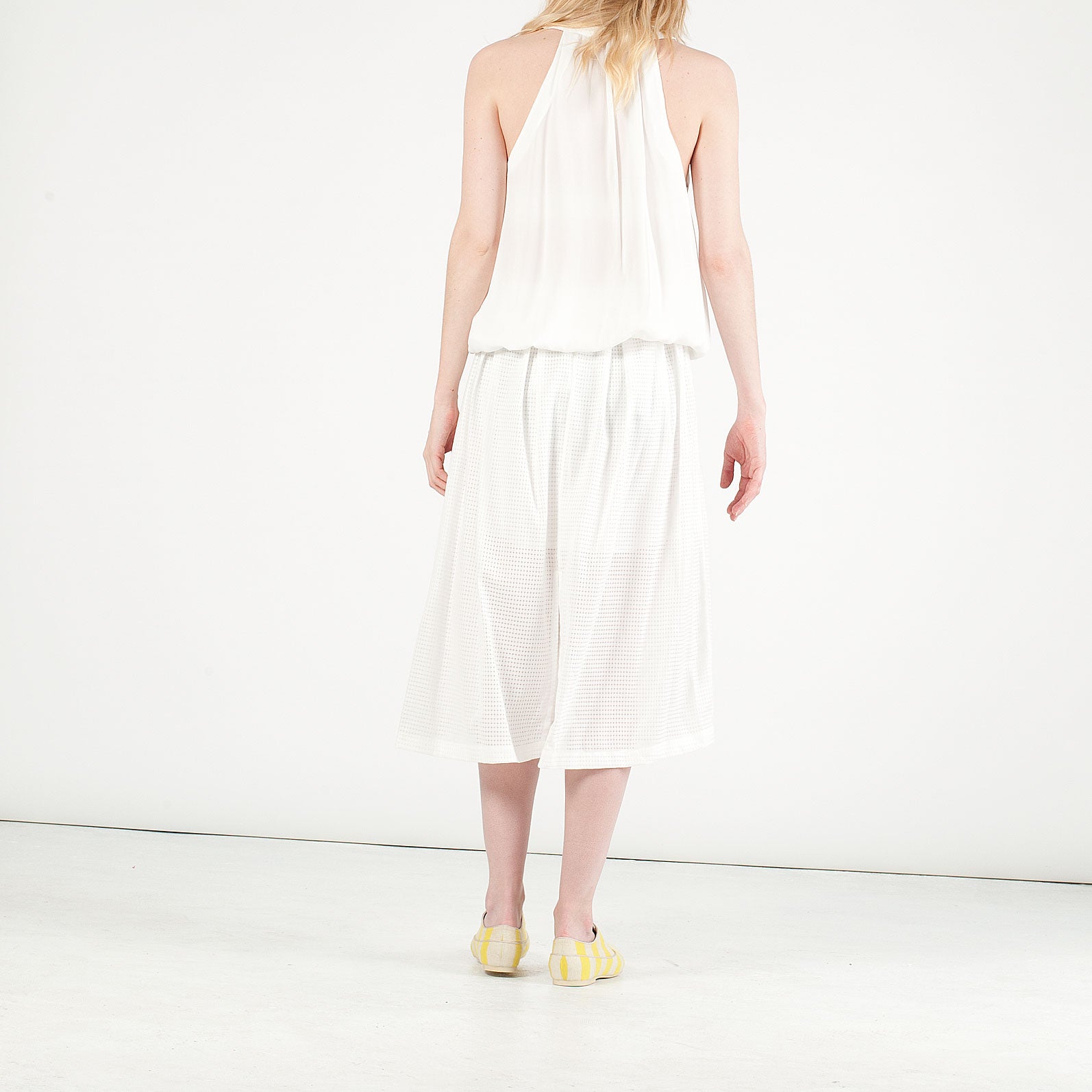 K436 cotton sneakers; lemon and oat