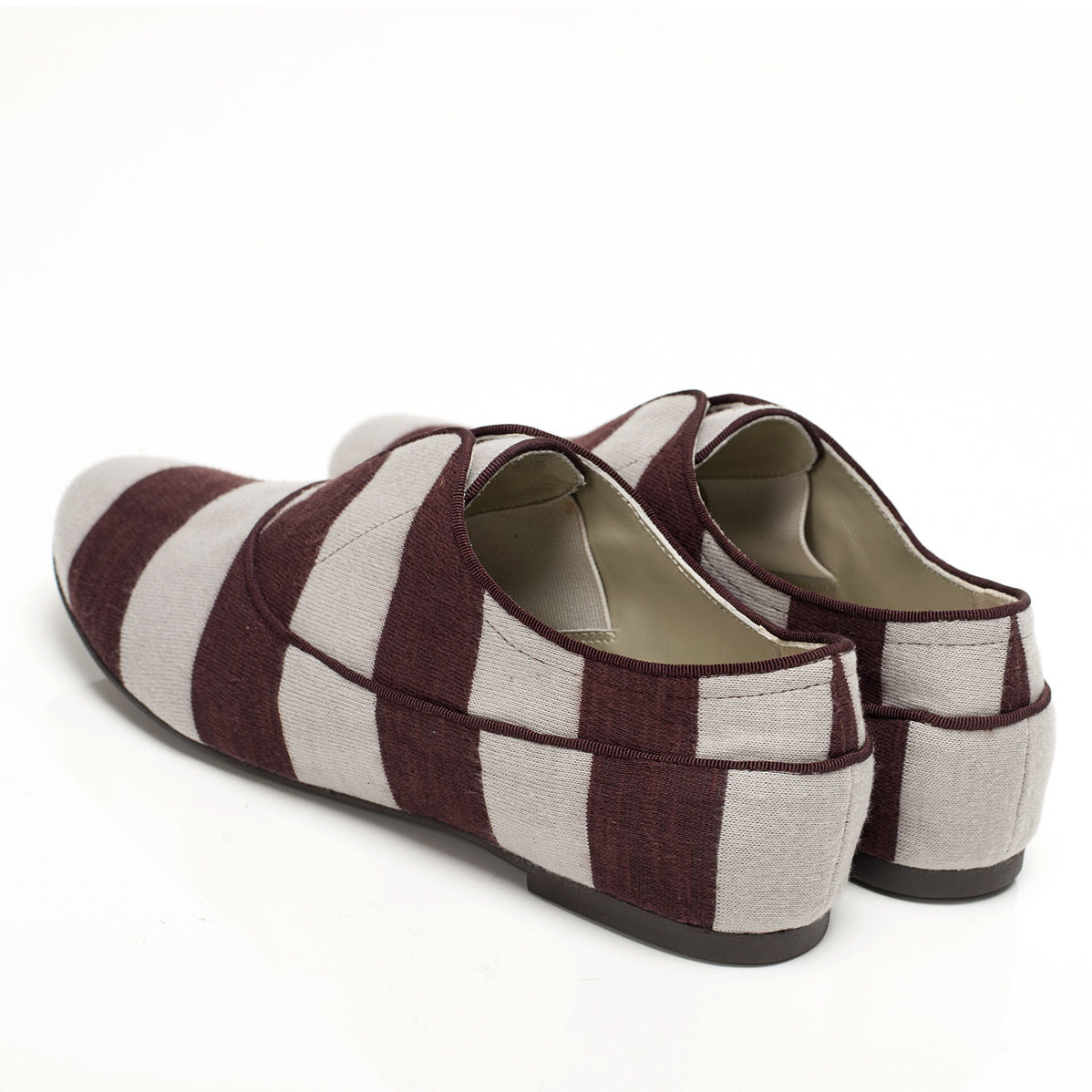 K436 cotton sneakers; plum and grey