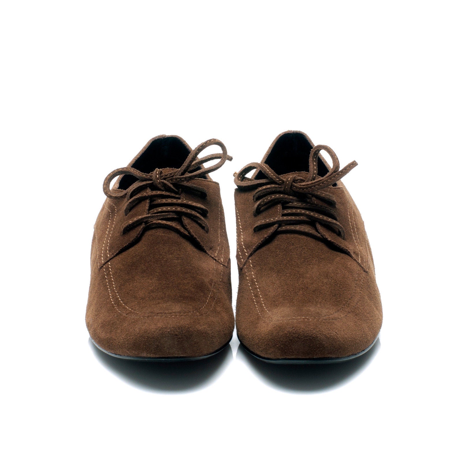 K559 suede loafers; cacao