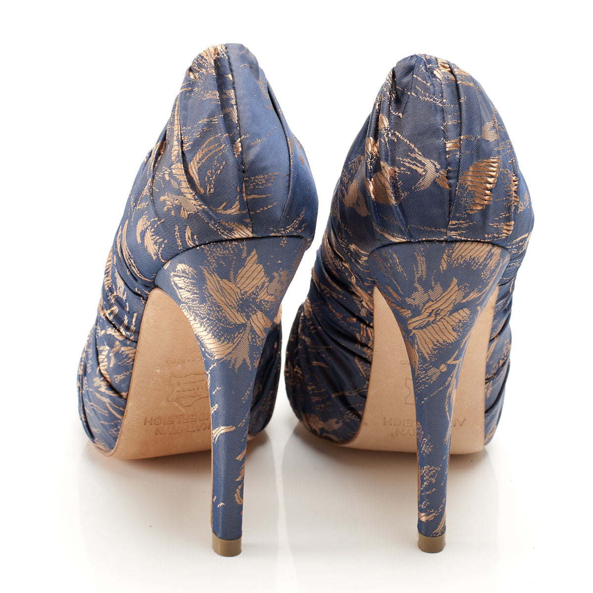 3089 jacquard heels; violet