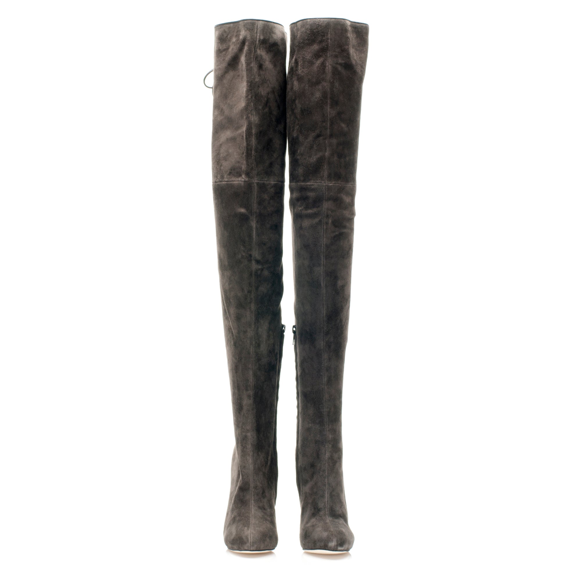 7124 suede boots; grey