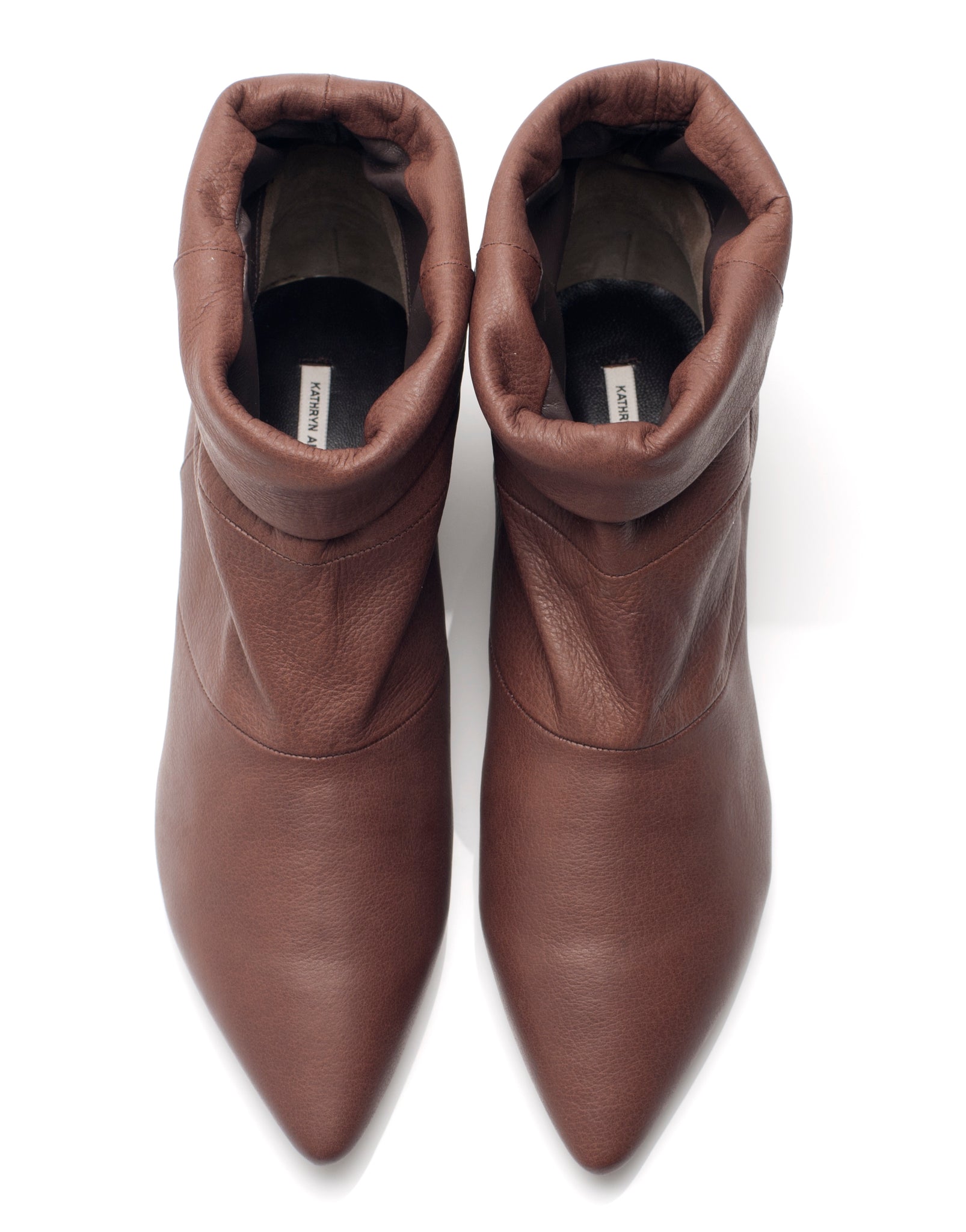 5036 leather boots; brown