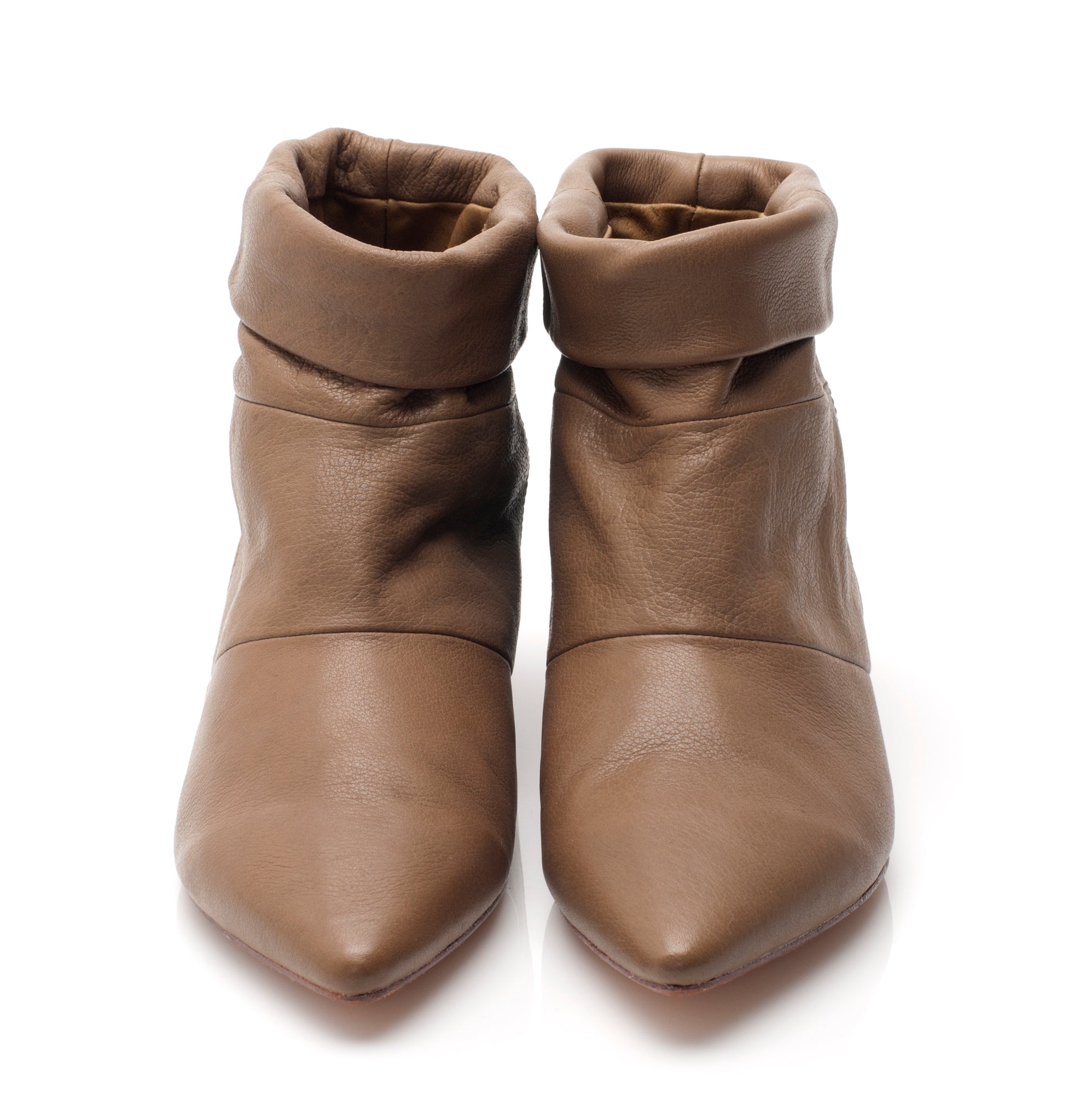 5036 leather boots; khaki