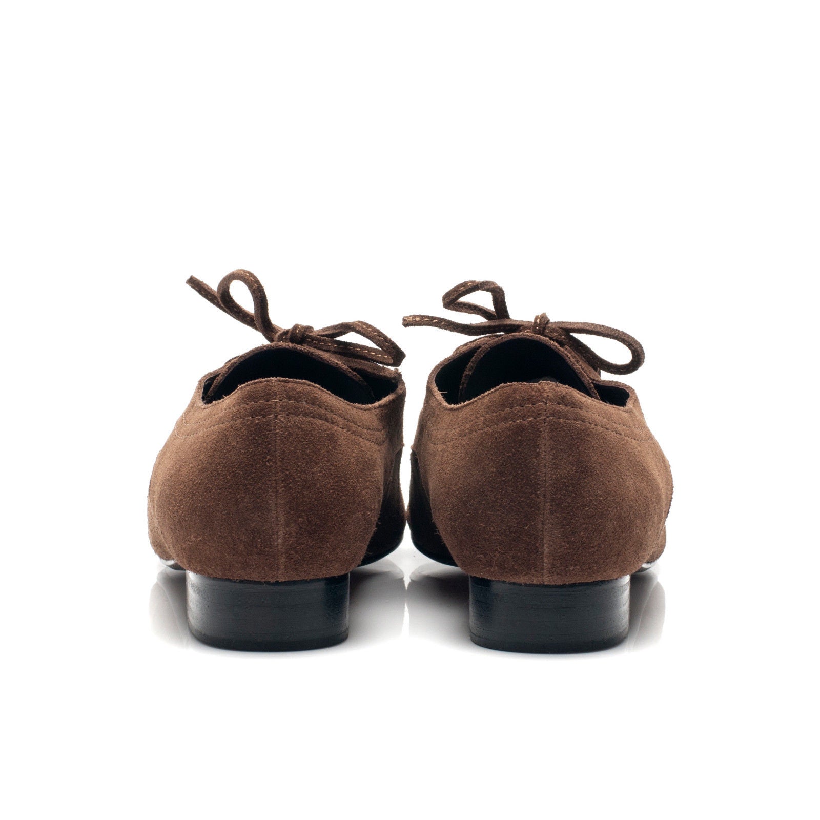K559 suede loafers; cacao