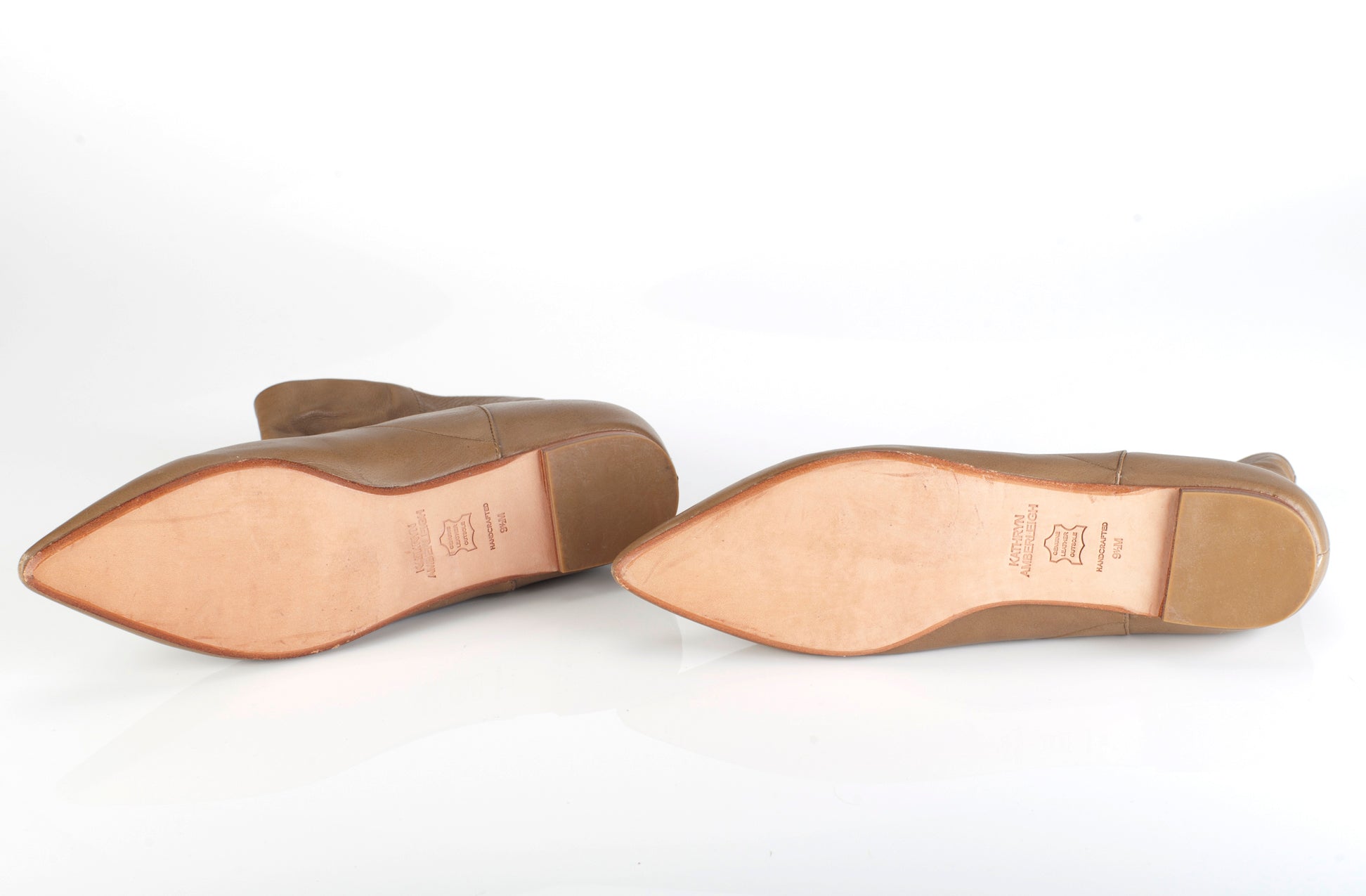 5036 leather boots; khaki
