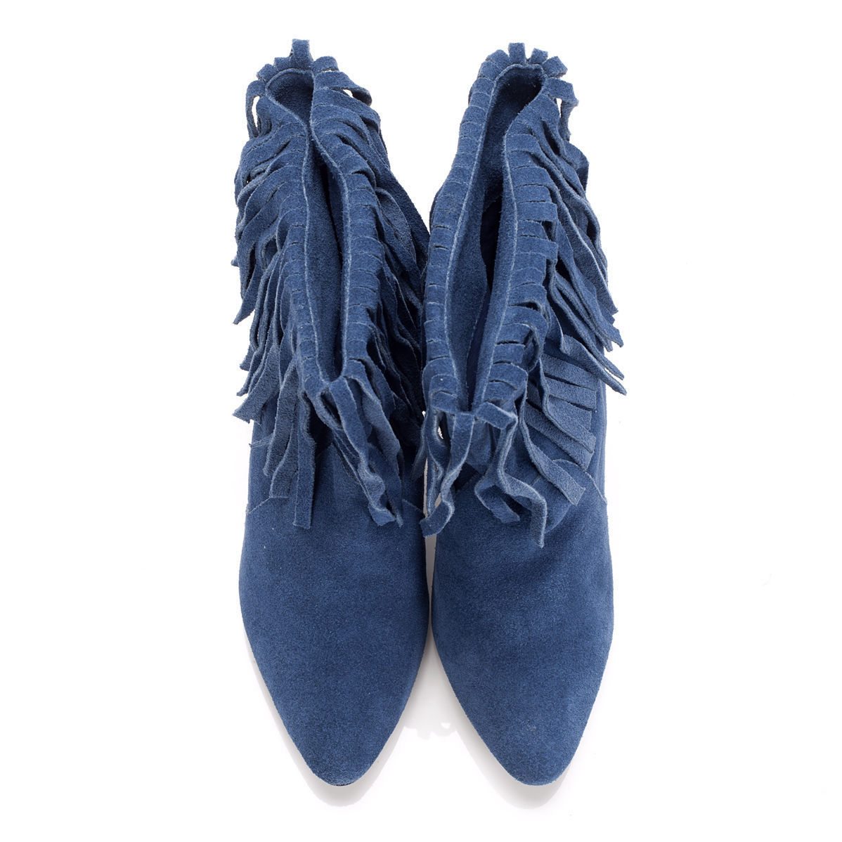 K309 suede boots; blue
