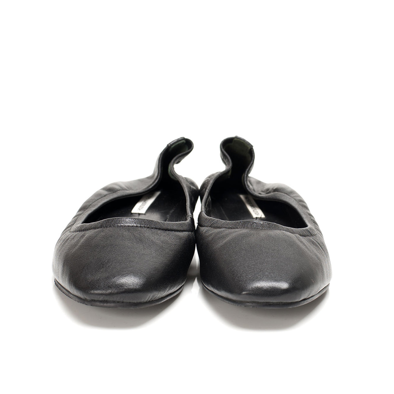 9000 leather loafers; black