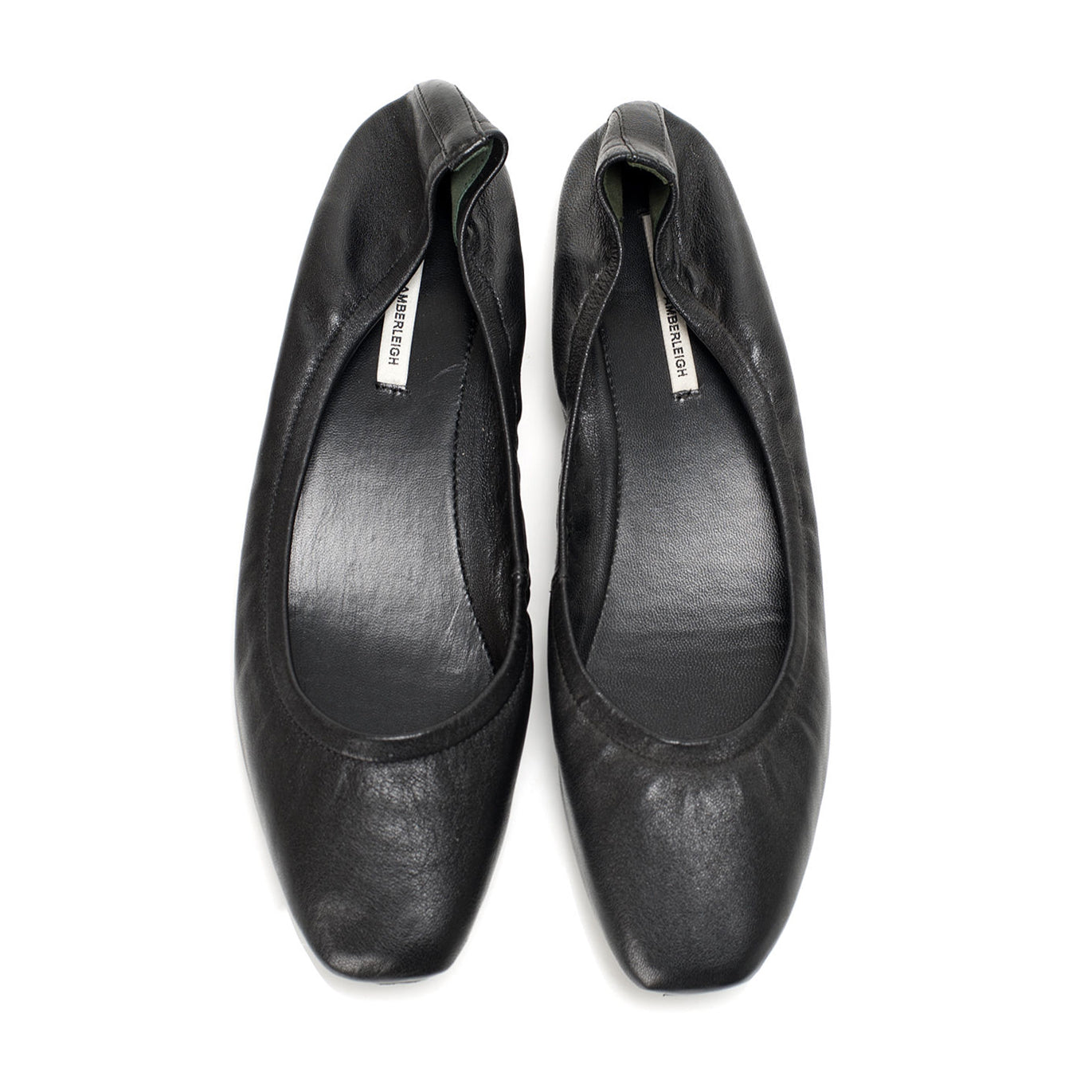 9000 leather loafers; black