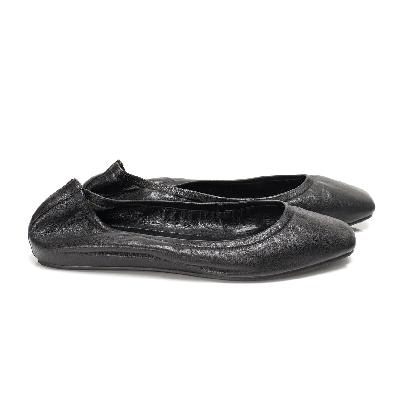 9000 leather loafers; black