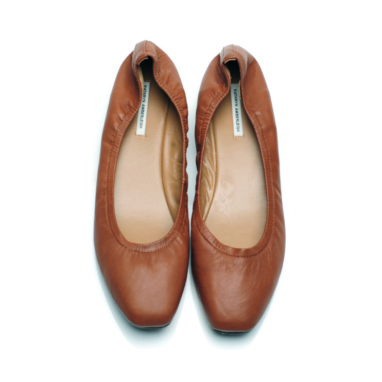9000 leather loafers; terra cotta