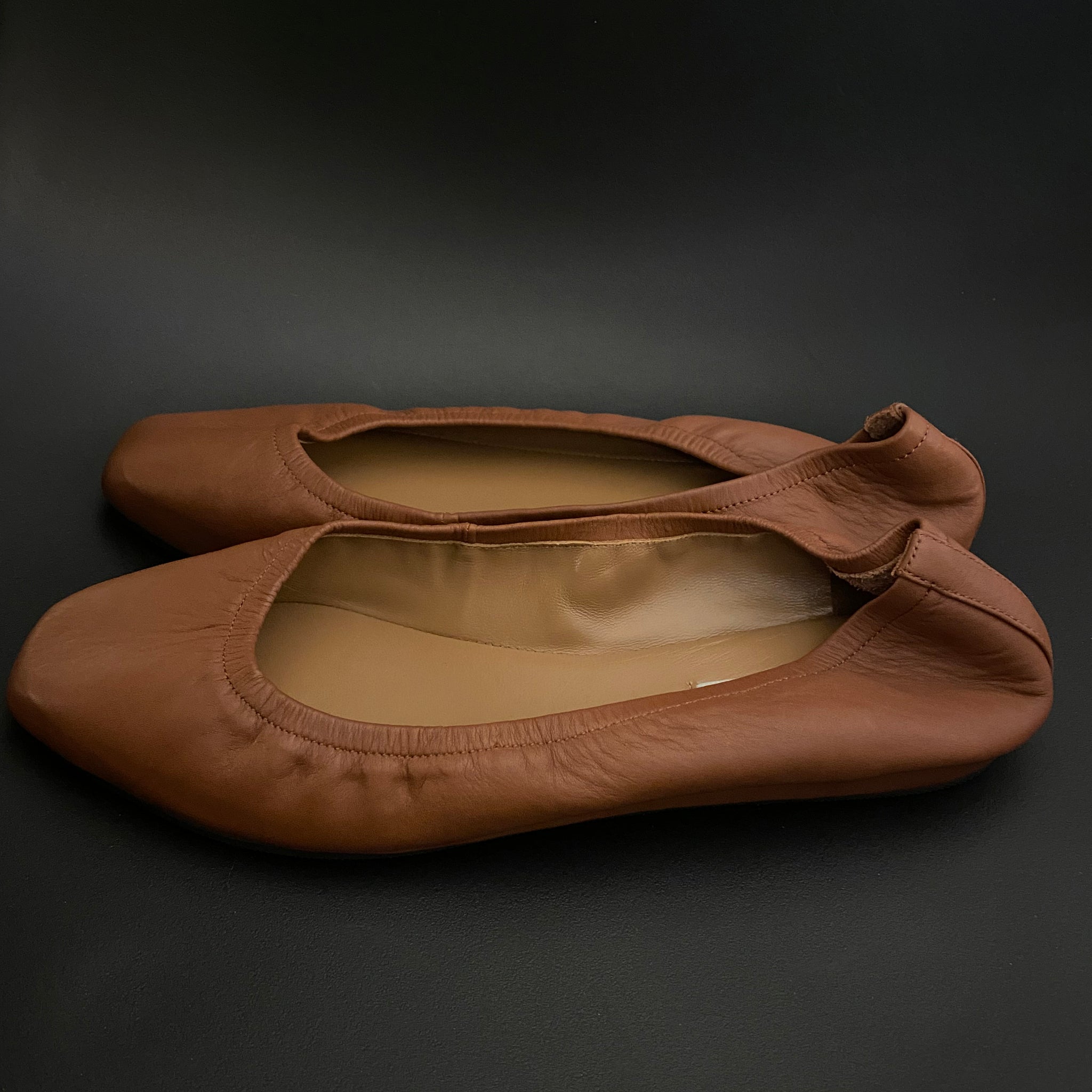 9000 leather loafers; terra cotta
