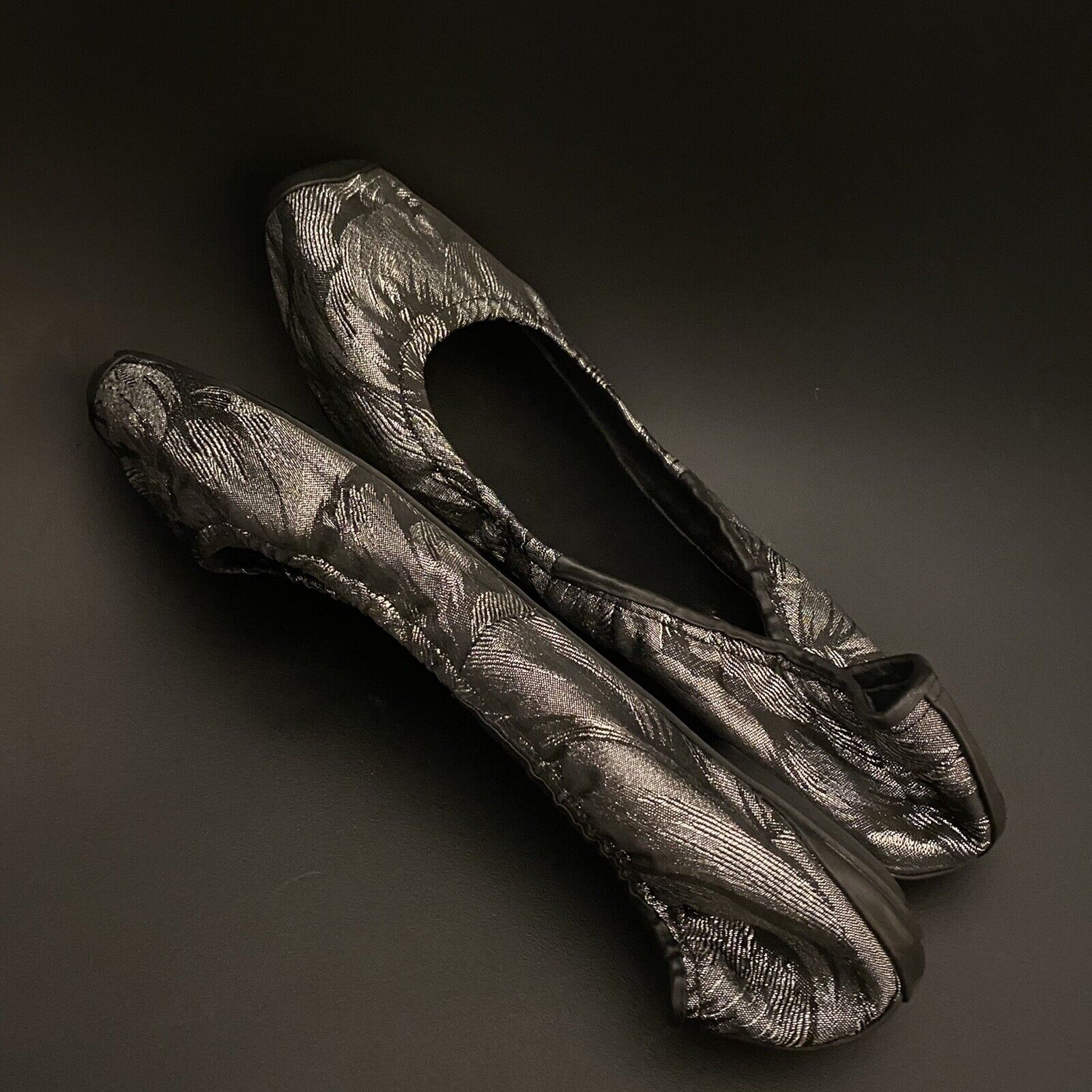 9001 jacquard and leather loafers; silver