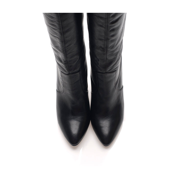 1200 leather boots; black