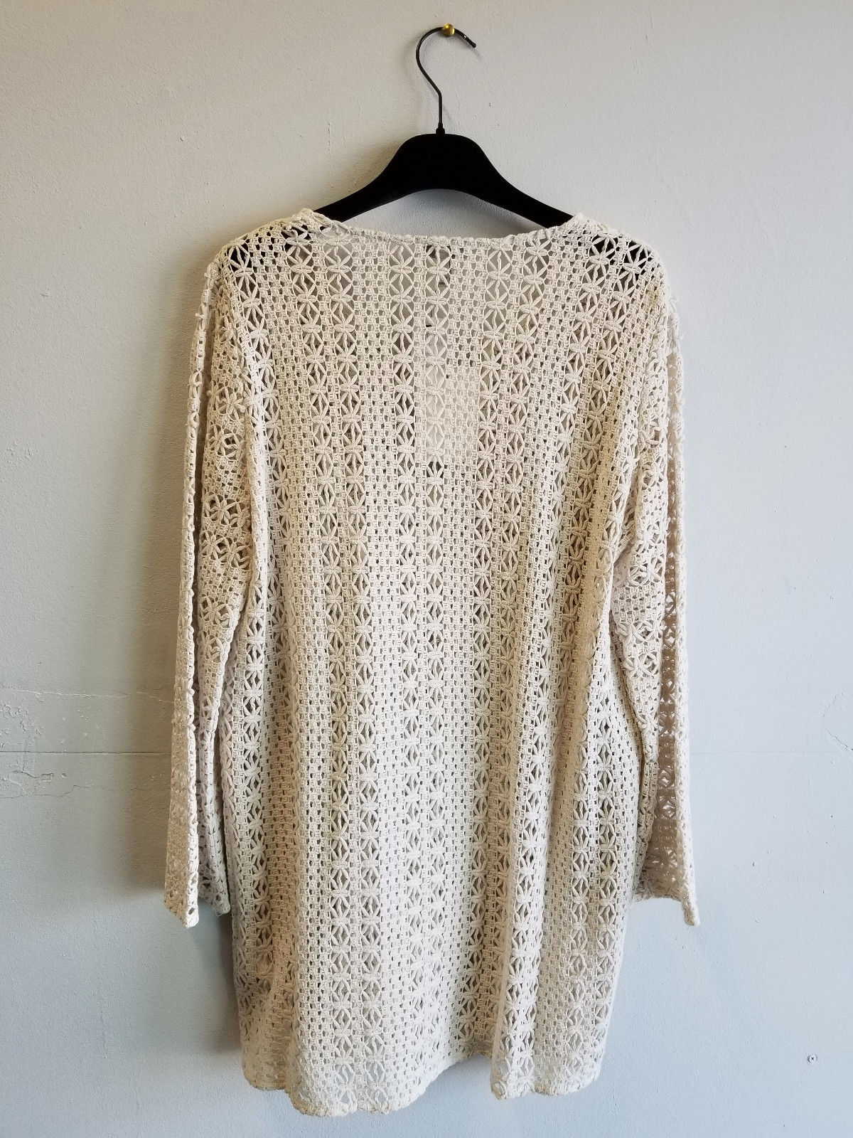 JOIE : CROCHET TUNIC BLOUSE, BEIGE