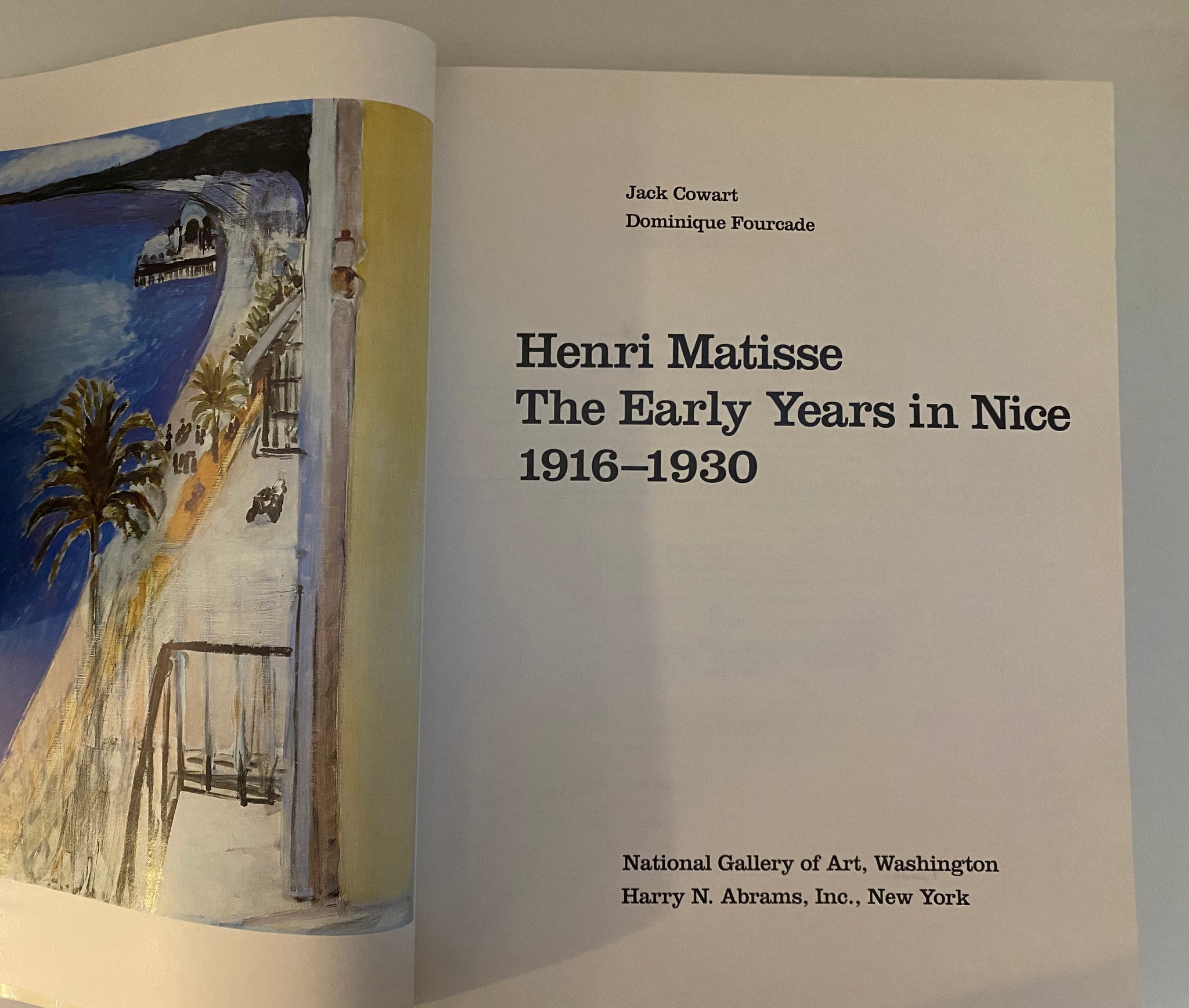 JACK COWART : HENRI MATISSE THE EARLY YEARS IN NICE 1916-1930