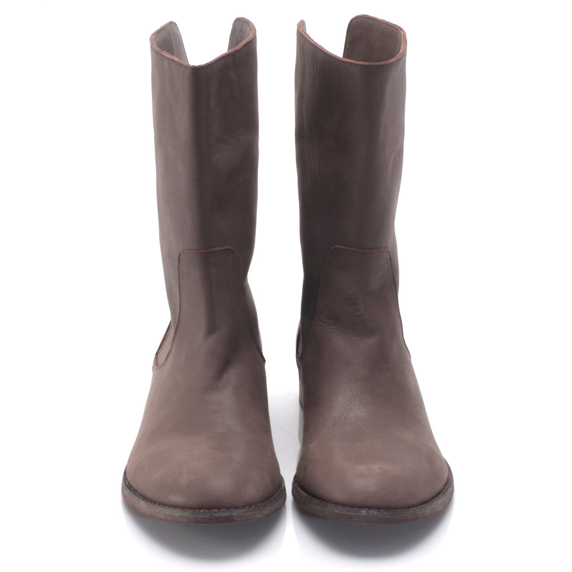 J542 leather boots; grey
