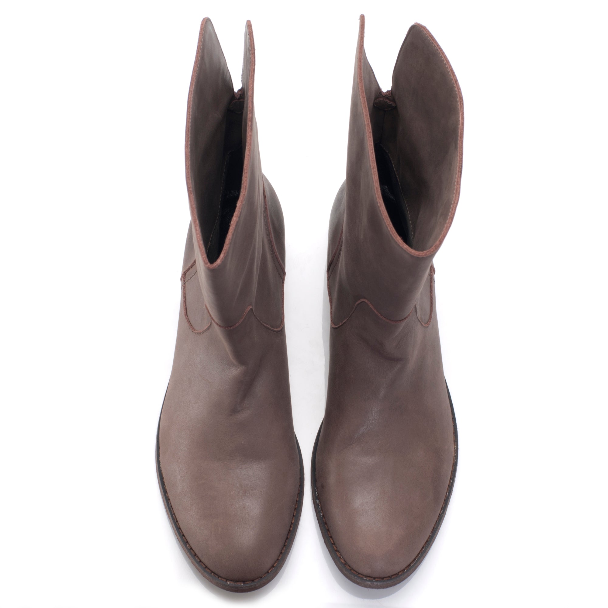 J542 leather boots; grey