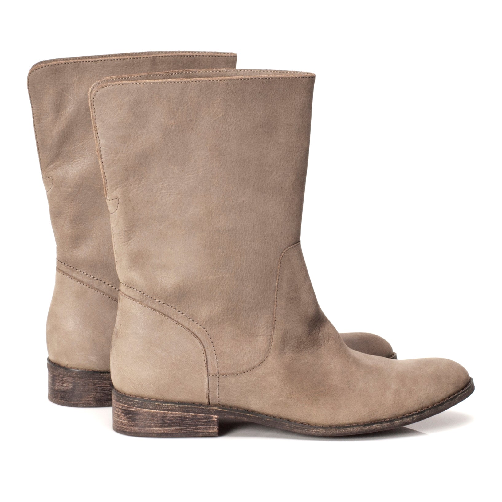 J542 leather boots; stone
