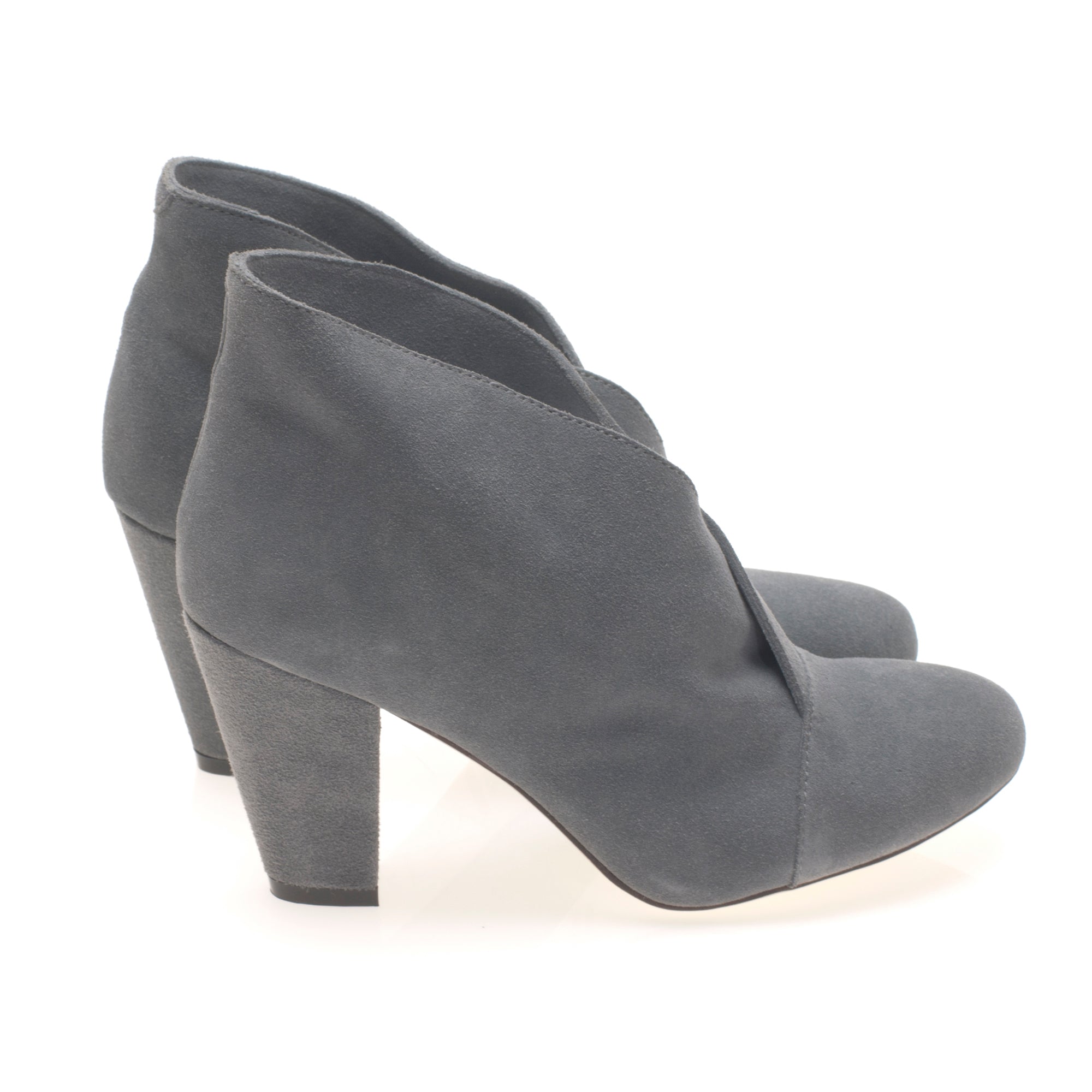 J571 suede booties ; grey