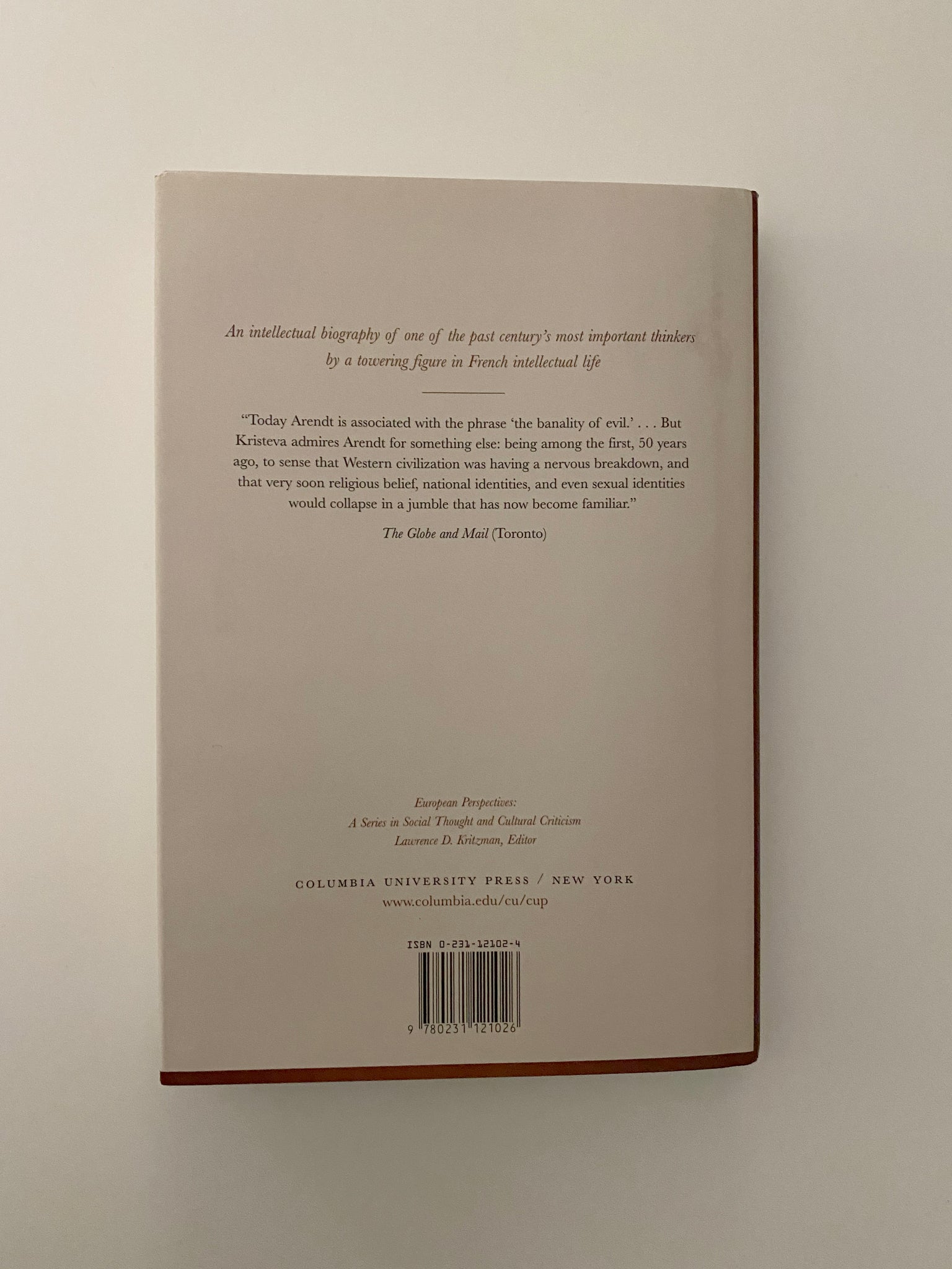 JULIA KRISTEVA : HANNAH ARENDT
