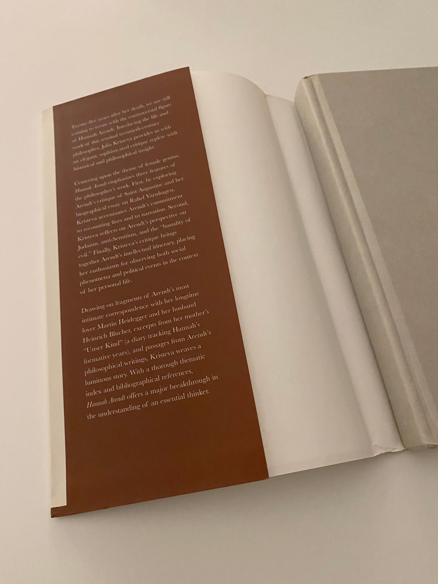 JULIA KRISTEVA : HANNAH ARENDT