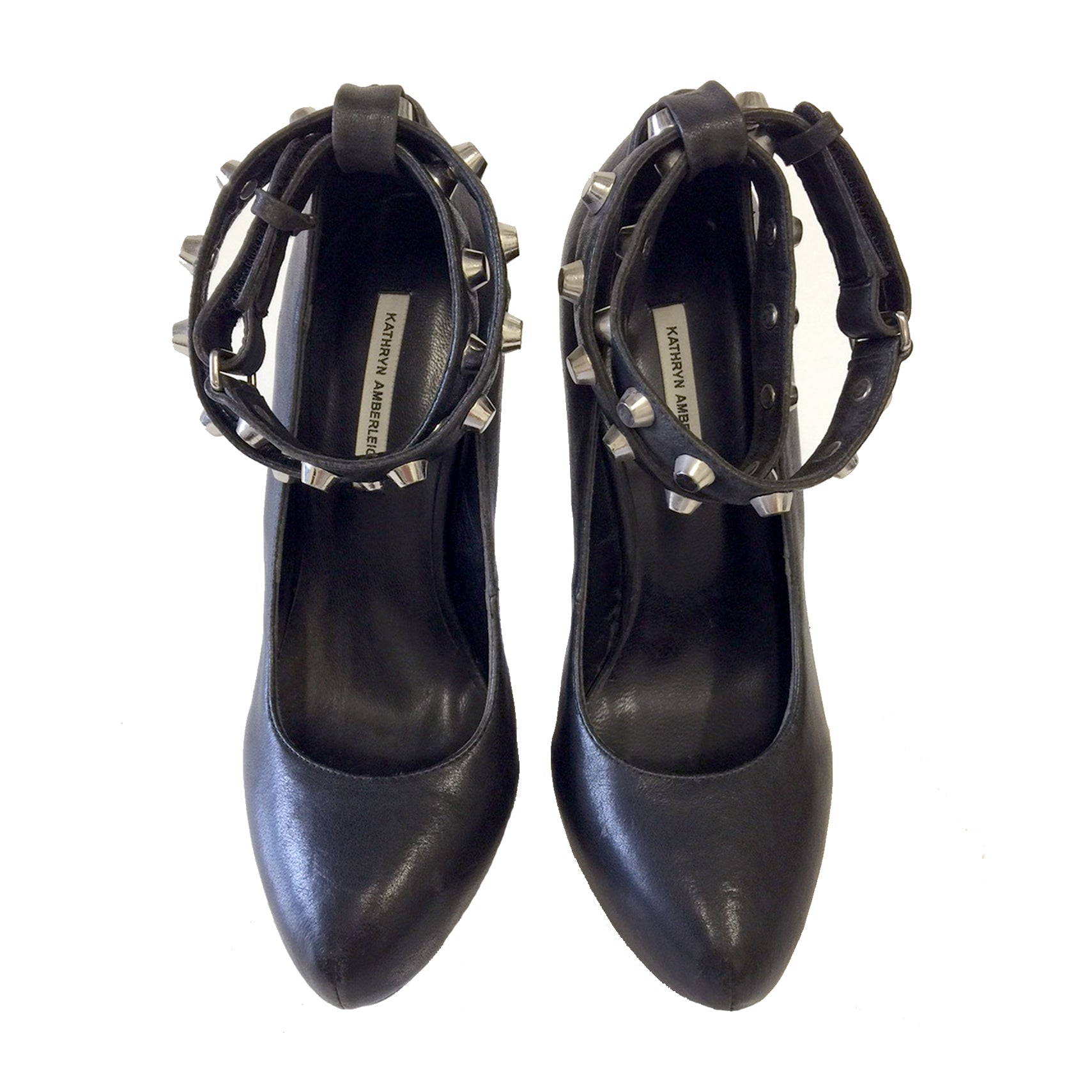 K306 leather pumps; black