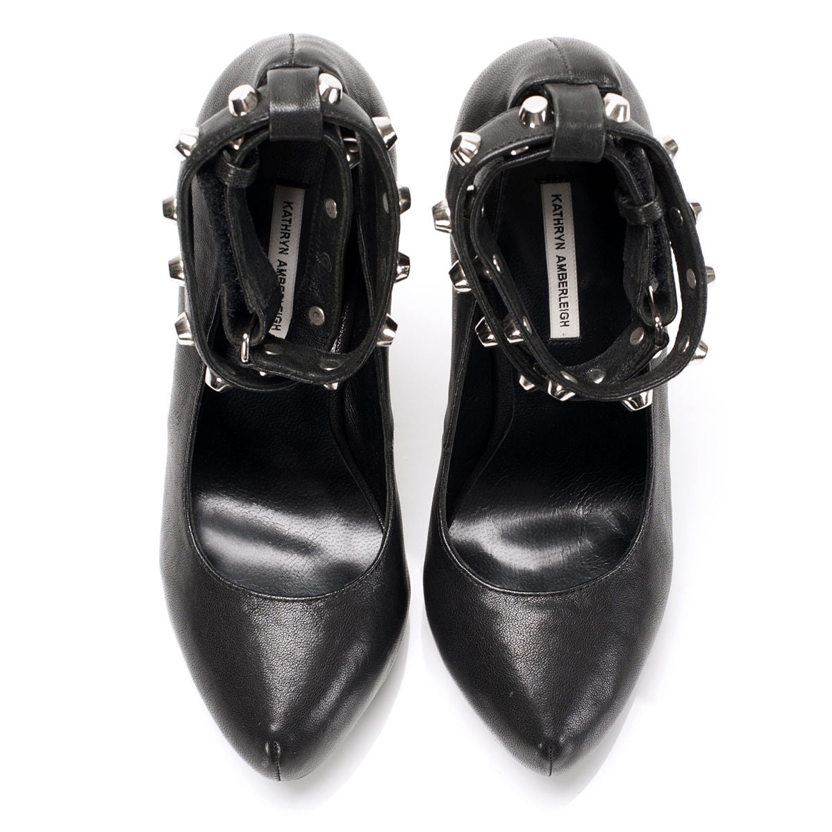 K306 leather pumps; black