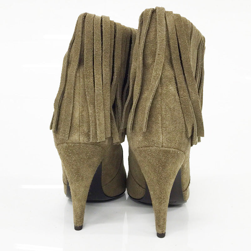 K309 suede boots; khaki